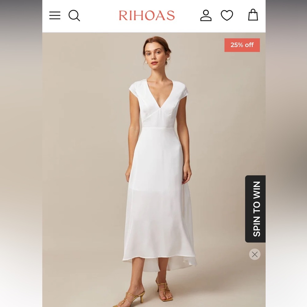 The White V Neck Cut Out Satin Maxi Dress ×l bridal dress for wedding events